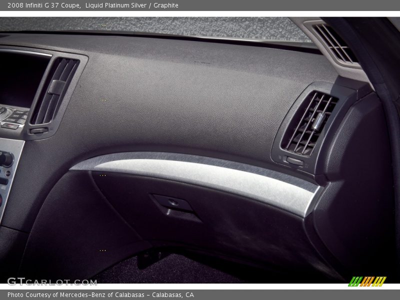 Liquid Platinum Silver / Graphite 2008 Infiniti G 37 Coupe