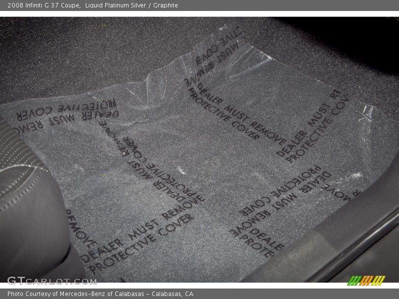 Liquid Platinum Silver / Graphite 2008 Infiniti G 37 Coupe