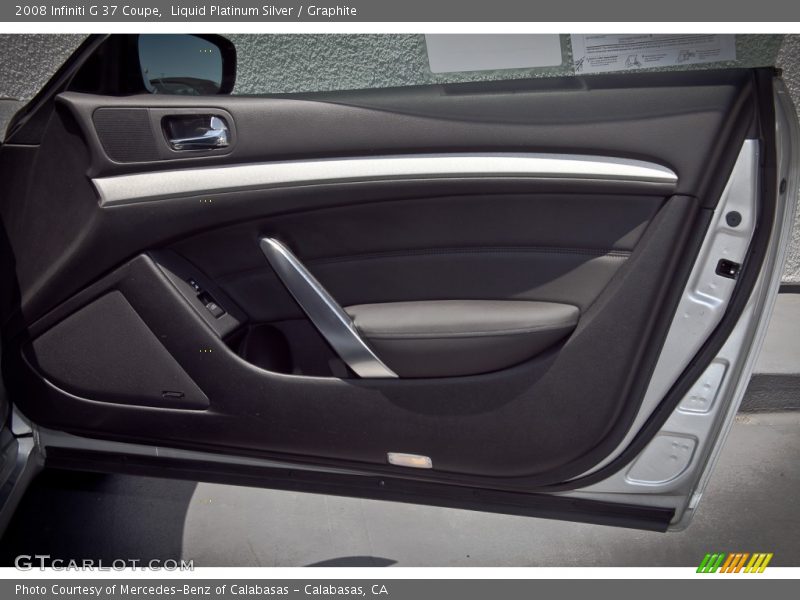 Liquid Platinum Silver / Graphite 2008 Infiniti G 37 Coupe