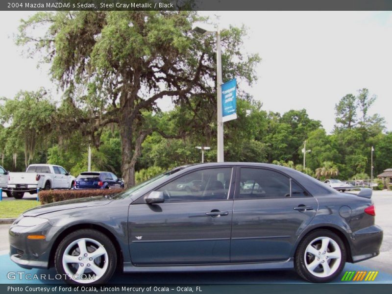 Steel Gray Metallic / Black 2004 Mazda MAZDA6 s Sedan