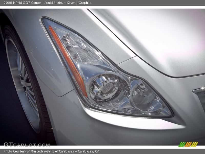 Liquid Platinum Silver / Graphite 2008 Infiniti G 37 Coupe