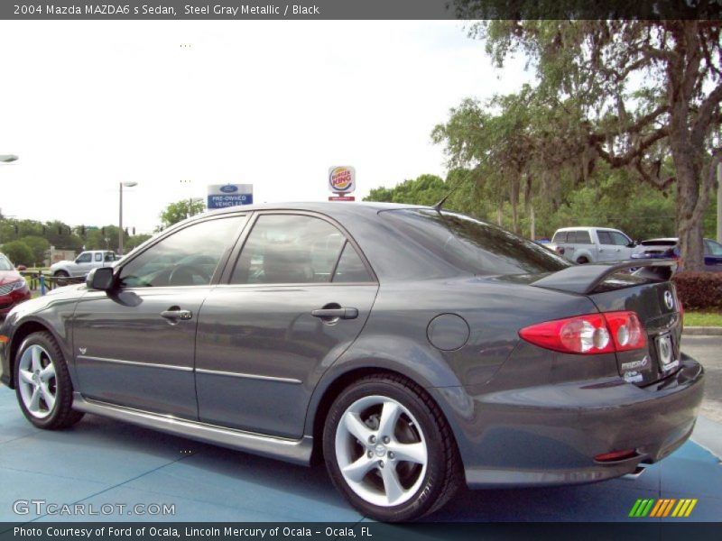 Steel Gray Metallic / Black 2004 Mazda MAZDA6 s Sedan