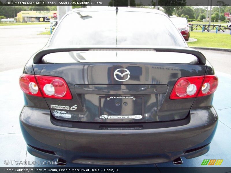 Steel Gray Metallic / Black 2004 Mazda MAZDA6 s Sedan