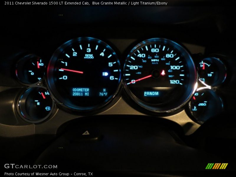 Blue Granite Metallic / Light Titanium/Ebony 2011 Chevrolet Silverado 1500 LT Extended Cab