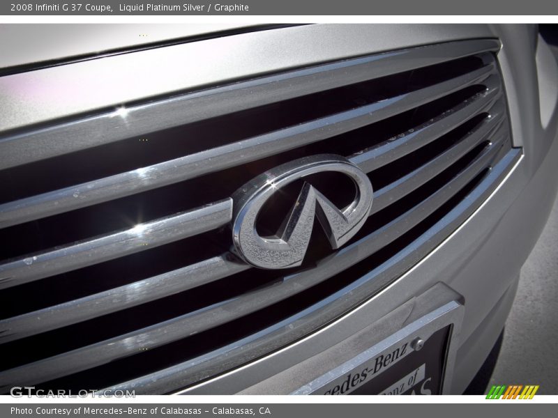 Liquid Platinum Silver / Graphite 2008 Infiniti G 37 Coupe