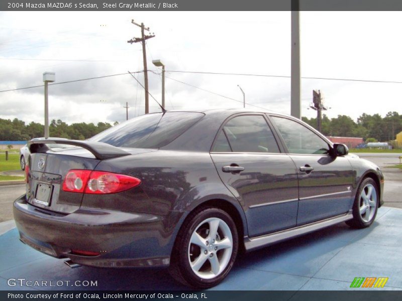 Steel Gray Metallic / Black 2004 Mazda MAZDA6 s Sedan