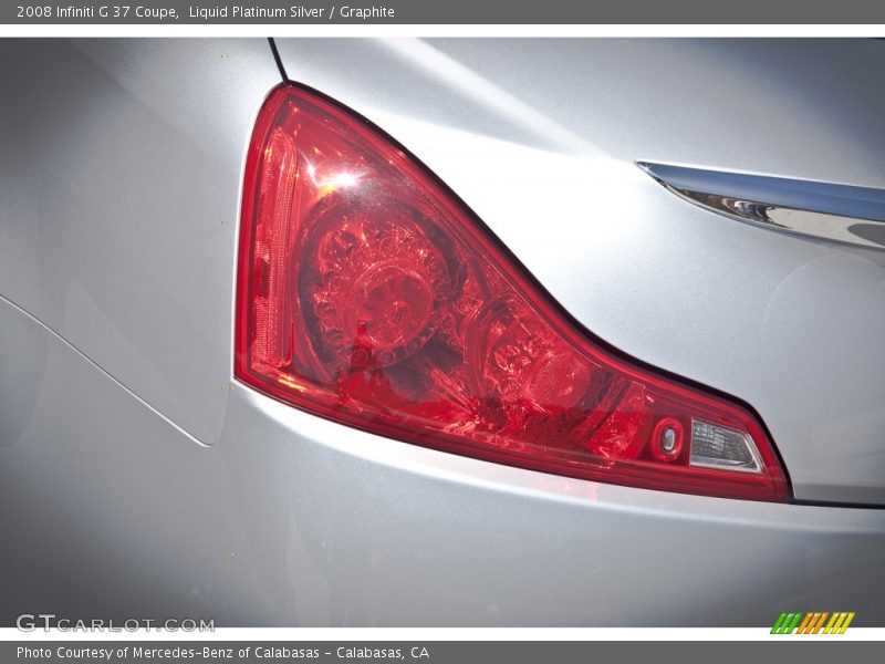 Liquid Platinum Silver / Graphite 2008 Infiniti G 37 Coupe