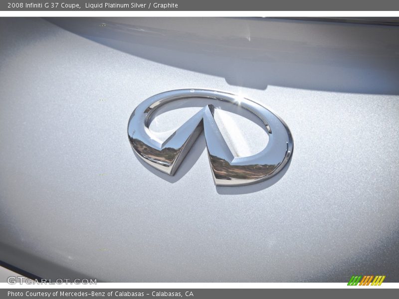 Liquid Platinum Silver / Graphite 2008 Infiniti G 37 Coupe
