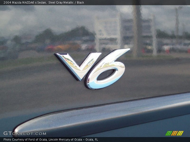 Steel Gray Metallic / Black 2004 Mazda MAZDA6 s Sedan