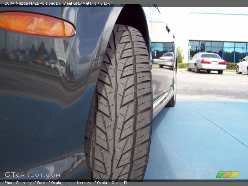 Steel Gray Metallic / Black 2004 Mazda MAZDA6 s Sedan