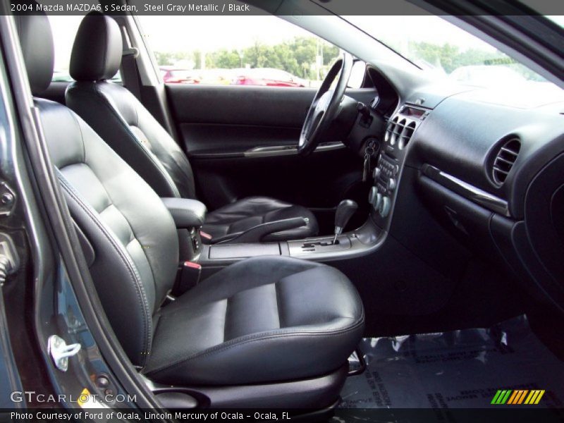 Steel Gray Metallic / Black 2004 Mazda MAZDA6 s Sedan
