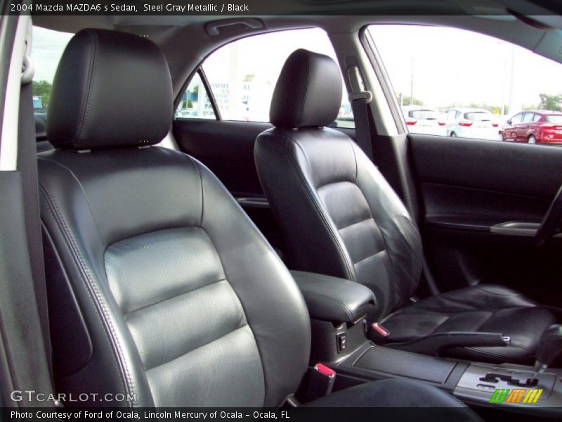 Steel Gray Metallic / Black 2004 Mazda MAZDA6 s Sedan