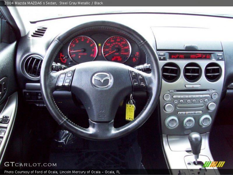 Steel Gray Metallic / Black 2004 Mazda MAZDA6 s Sedan