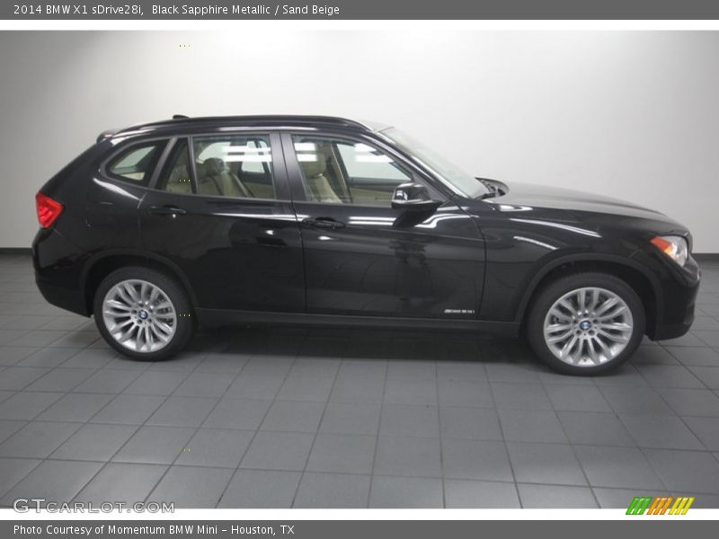 Black Sapphire Metallic / Sand Beige 2014 BMW X1 sDrive28i