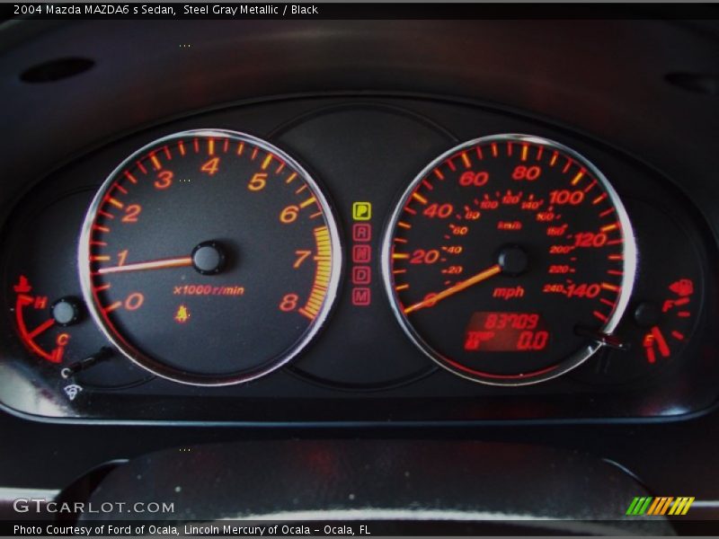 Steel Gray Metallic / Black 2004 Mazda MAZDA6 s Sedan