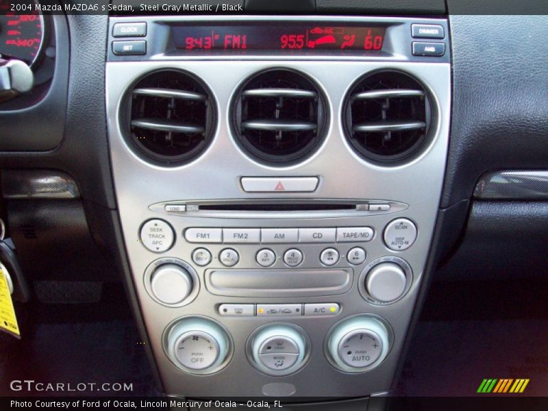 Steel Gray Metallic / Black 2004 Mazda MAZDA6 s Sedan