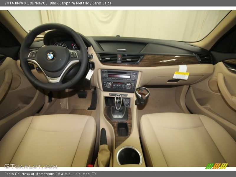 Black Sapphire Metallic / Sand Beige 2014 BMW X1 sDrive28i