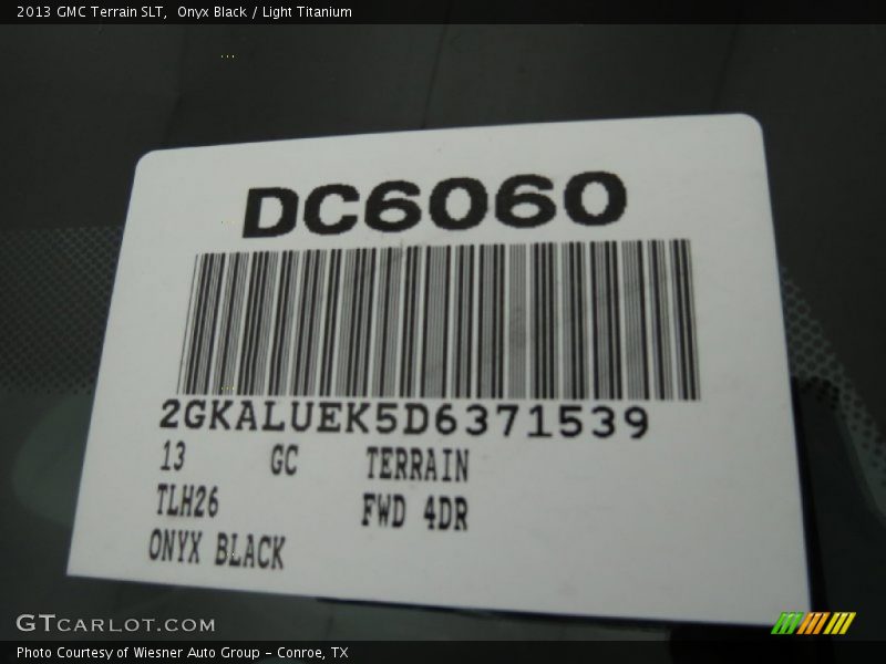 Onyx Black / Light Titanium 2013 GMC Terrain SLT