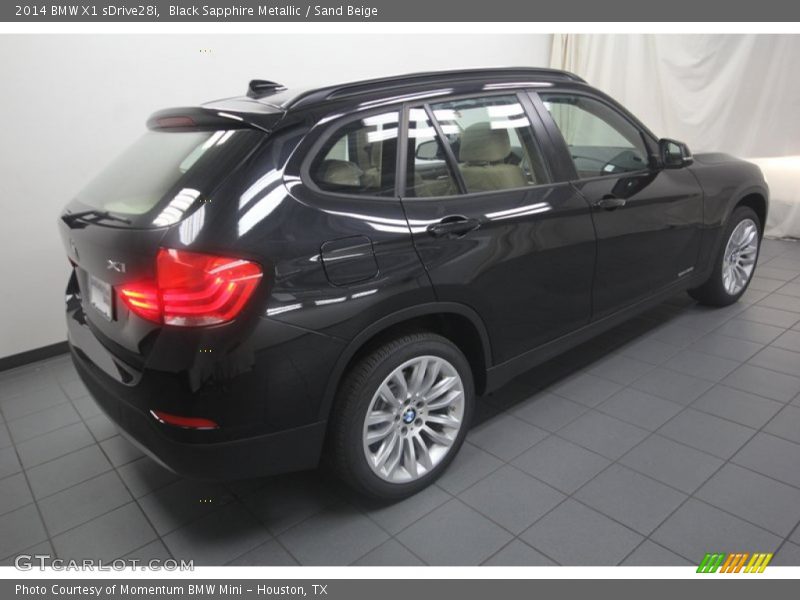 Black Sapphire Metallic / Sand Beige 2014 BMW X1 sDrive28i