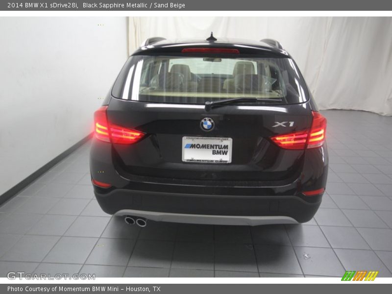 Black Sapphire Metallic / Sand Beige 2014 BMW X1 sDrive28i