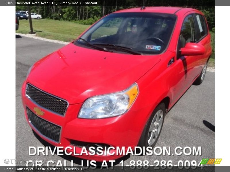 Victory Red / Charcoal 2009 Chevrolet Aveo Aveo5 LT