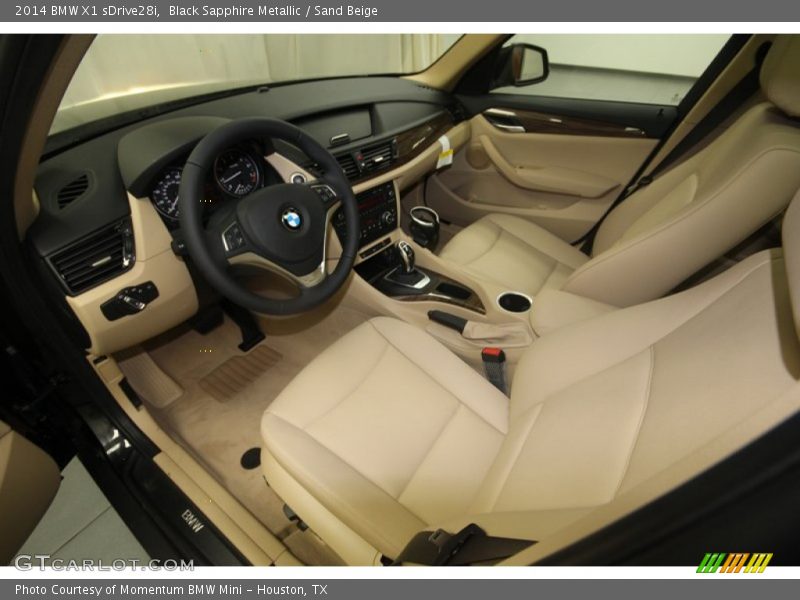 Black Sapphire Metallic / Sand Beige 2014 BMW X1 sDrive28i