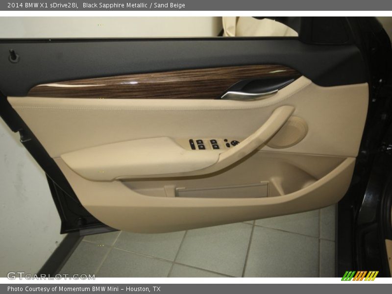 Black Sapphire Metallic / Sand Beige 2014 BMW X1 sDrive28i