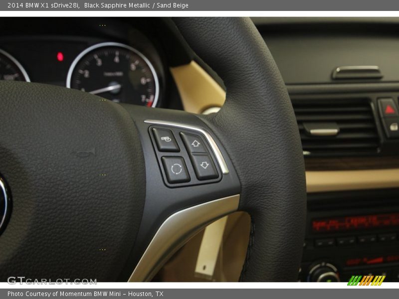 Black Sapphire Metallic / Sand Beige 2014 BMW X1 sDrive28i