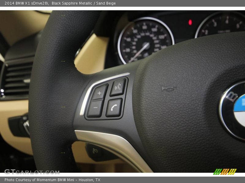 Black Sapphire Metallic / Sand Beige 2014 BMW X1 sDrive28i