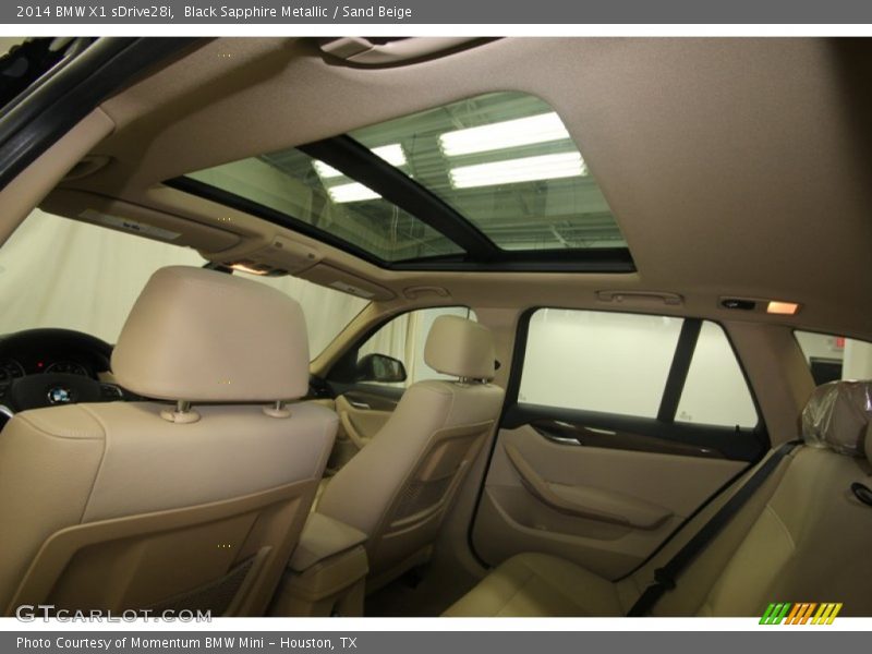 Black Sapphire Metallic / Sand Beige 2014 BMW X1 sDrive28i