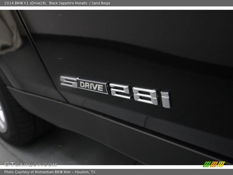 Black Sapphire Metallic / Sand Beige 2014 BMW X1 sDrive28i