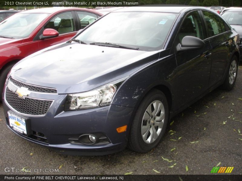 Atlantis Blue Metallic / Jet Black/Medium Titanium 2013 Chevrolet Cruze LS