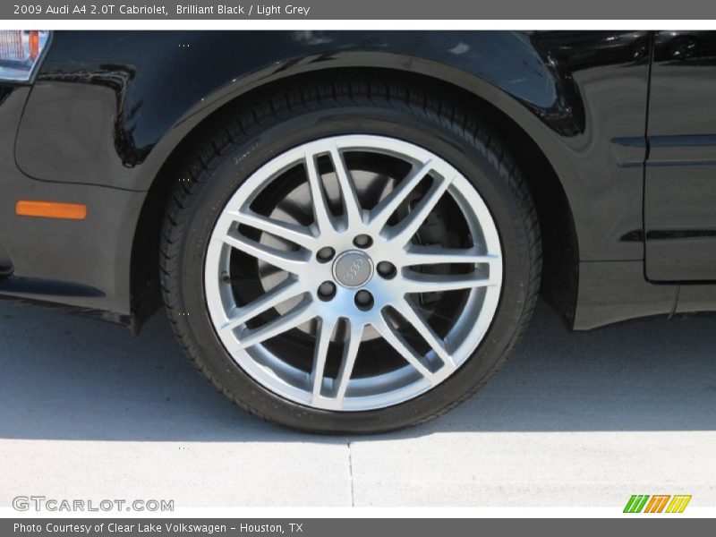 Brilliant Black / Light Grey 2009 Audi A4 2.0T Cabriolet
