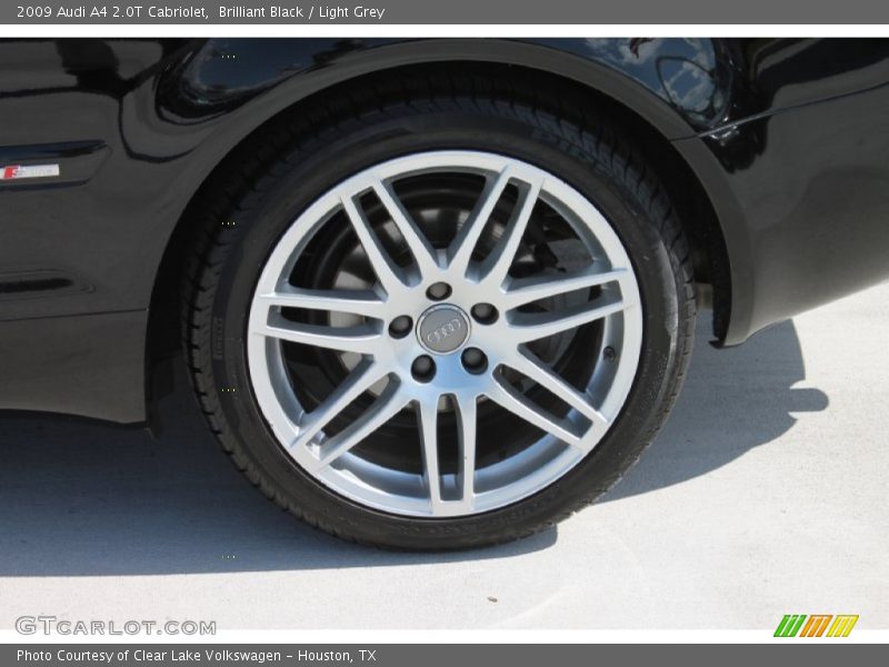 Brilliant Black / Light Grey 2009 Audi A4 2.0T Cabriolet