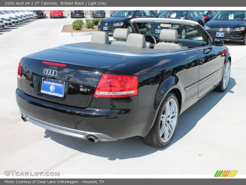 Brilliant Black / Light Grey 2009 Audi A4 2.0T Cabriolet