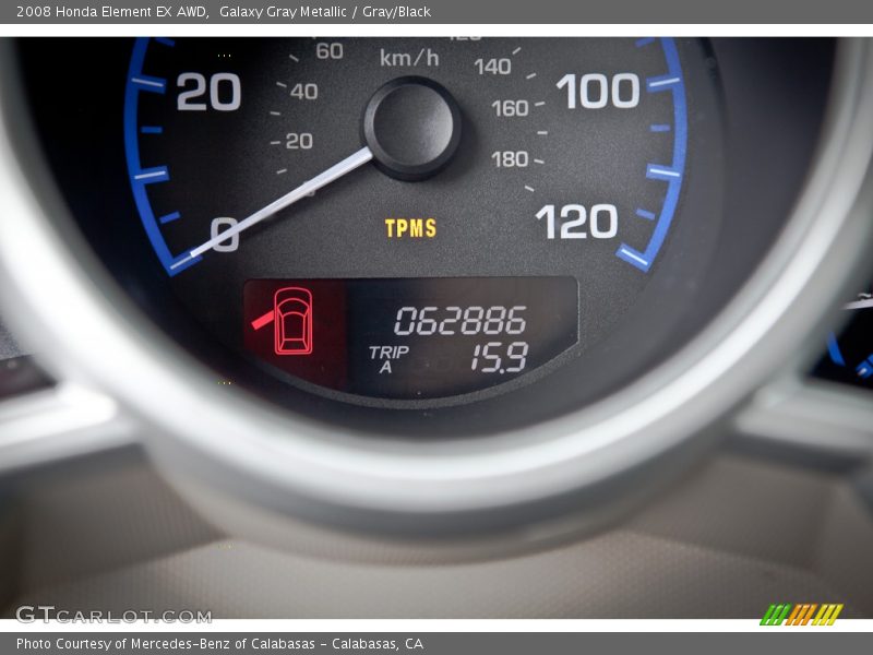 Galaxy Gray Metallic / Gray/Black 2008 Honda Element EX AWD