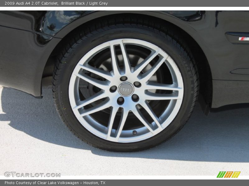 Brilliant Black / Light Grey 2009 Audi A4 2.0T Cabriolet