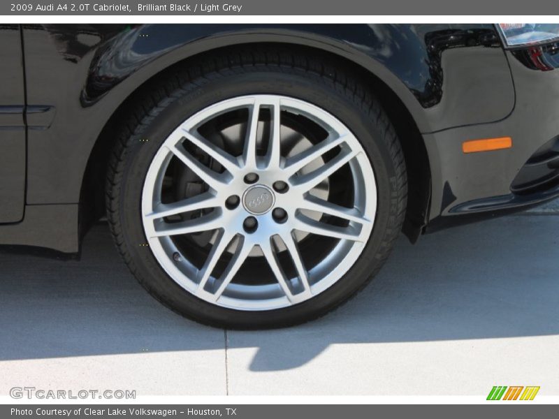 Brilliant Black / Light Grey 2009 Audi A4 2.0T Cabriolet