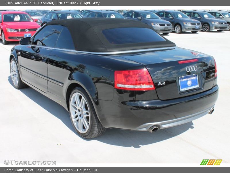 Brilliant Black / Light Grey 2009 Audi A4 2.0T Cabriolet