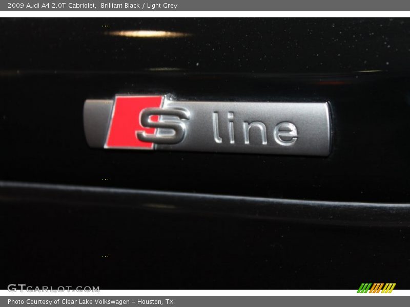 Brilliant Black / Light Grey 2009 Audi A4 2.0T Cabriolet