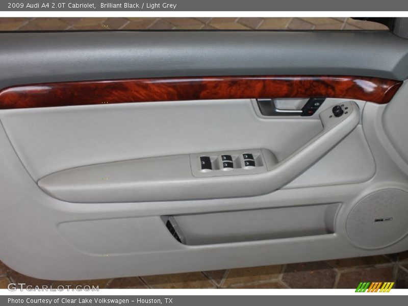 Brilliant Black / Light Grey 2009 Audi A4 2.0T Cabriolet