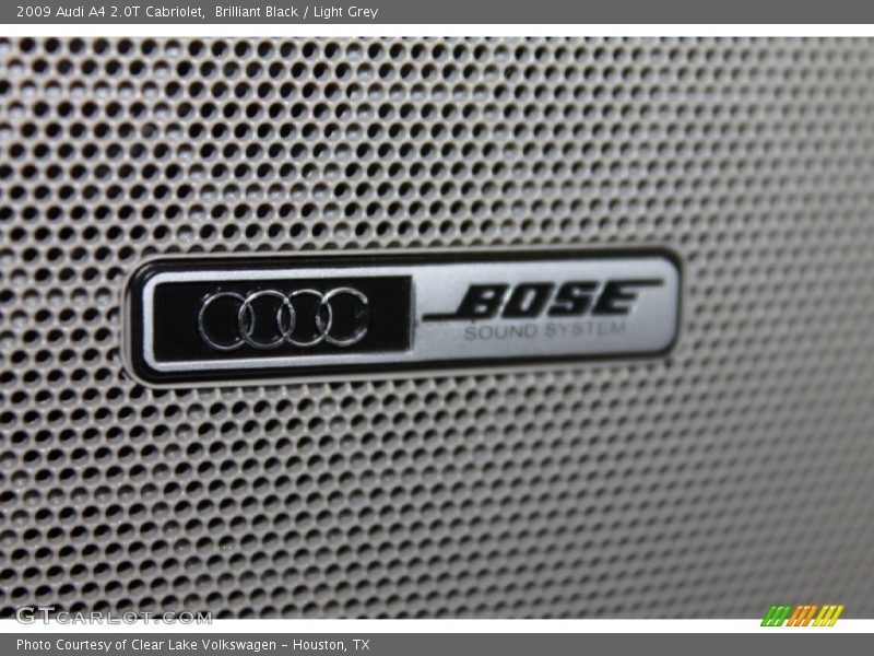 Brilliant Black / Light Grey 2009 Audi A4 2.0T Cabriolet