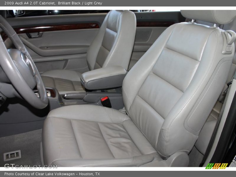 Brilliant Black / Light Grey 2009 Audi A4 2.0T Cabriolet