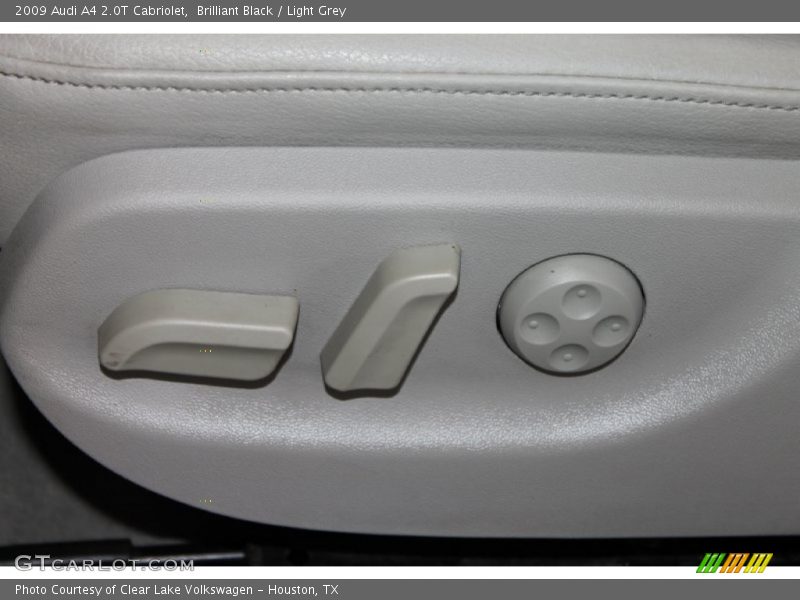 Brilliant Black / Light Grey 2009 Audi A4 2.0T Cabriolet