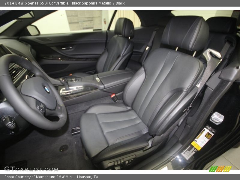  2014 6 Series 650i Convertible Black Interior