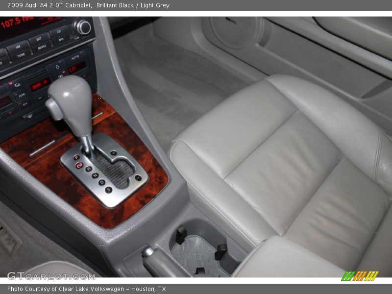 Brilliant Black / Light Grey 2009 Audi A4 2.0T Cabriolet