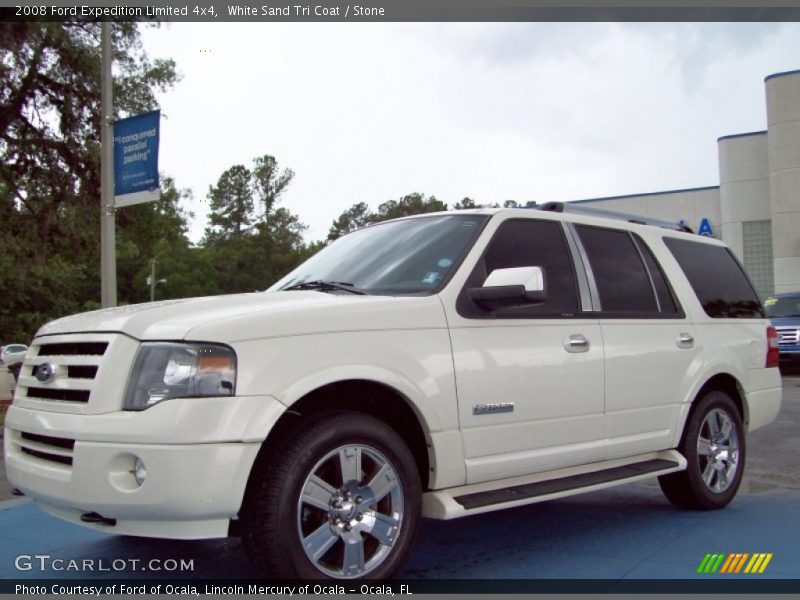 White Sand Tri Coat / Stone 2008 Ford Expedition Limited 4x4