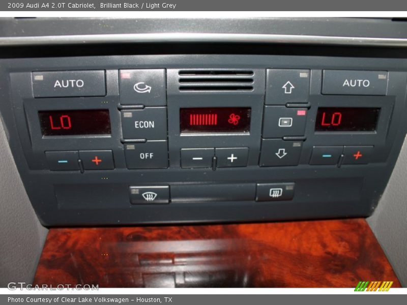 Brilliant Black / Light Grey 2009 Audi A4 2.0T Cabriolet