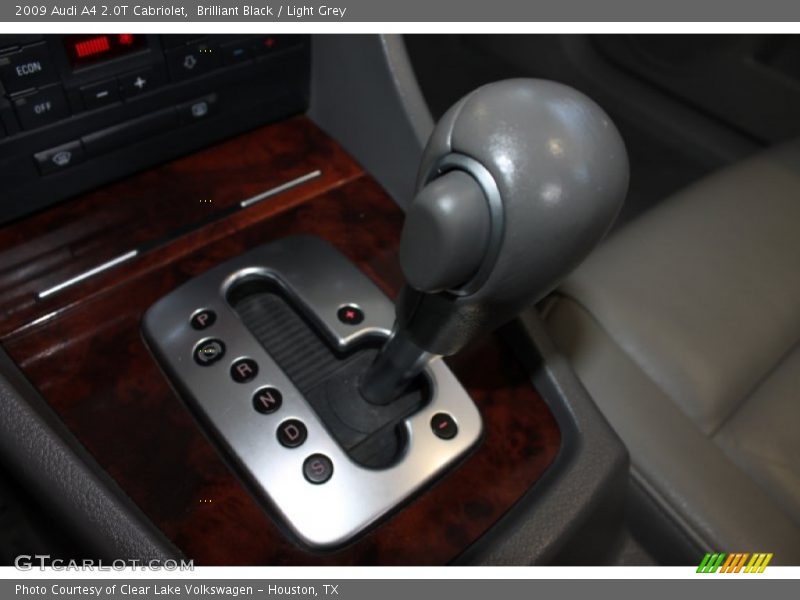 Brilliant Black / Light Grey 2009 Audi A4 2.0T Cabriolet