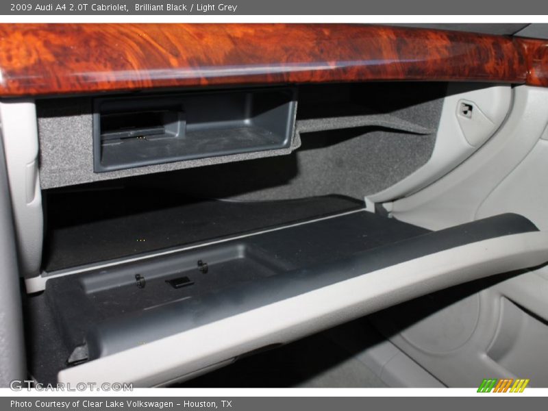 Brilliant Black / Light Grey 2009 Audi A4 2.0T Cabriolet